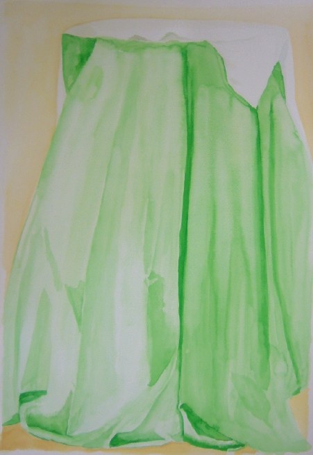 31-1-2007, aquarel draperie, 45x65 cm