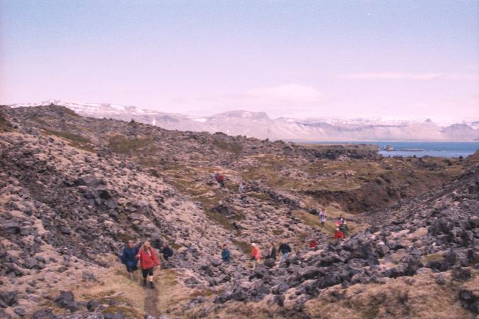 Wandeling langs de kust