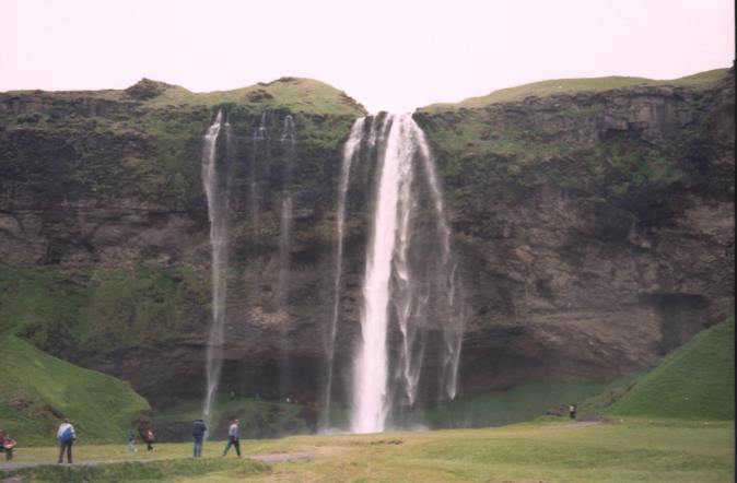 Waterval waar pannenkoeken gegeten worden.
